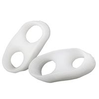 1 Pair Toe Separators Stretchers 2 Holes Straighteners Alignment Bunion Gel Pain