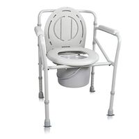 GYZ Toilet Chair Foldable Elderly Home Pregnant Bed Head Adult Widened Cushion Commode Chair Toilet Safety Frame (Color : A)