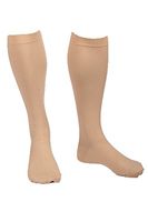 EvoNation Men's USA Made Graduated Compression Socks 20-30 mmHg Firm Pressure Medical Quality Knee High Orthopedic Support Stockings Hose - Best Comfort Fit, Circulation, Travel (XL, Tan)