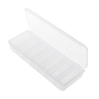 BecauseOf 7 Day Pill Organizer - Weekly Pill Box Case for Pocket Travel Medication Organizer (White)