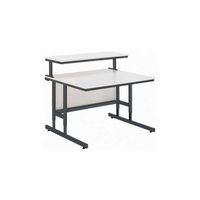 Da-Lite Multi - Media Carts And Stands Height Adjustable Computer Workstation Gray Electronics, Accessories, Computer