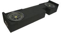 Compatible with Ford F250 F350 01-12 Super Cab Truck Dual 10" Kicker C10 Subwoofer Sub Box Enclosure 600 Watts Peak