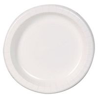 Basic Paper Dinnerware, Plates, White, 8.5"" Diameter, 125/Pack, Sold as 125 Each