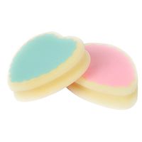 2 Pcs Magic Painless Depilation Arms Legs Face Skin Hair Removal Sponge Pad (Heart +Water Drop Shape)