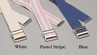 Gait & Transfer Belts - 72" Blue, Metal Buckle