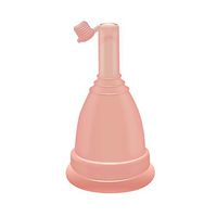 ACHICOO Women Outdoor Silicone Menstrual Cup Leakproof Menses Cup Orange S