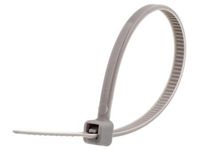 4 Inch Grey Miniature (18lb) Cable Tie - 500 Pack