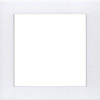 Woodburn's Stencil Shop Pack of (4) 16x16 Square Acid Free White Core Picture Mats Cut for 12x12 Pictures in White