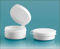 1/2 Oz. White Pill Pod Hinge Top Plastic Containers (12 Pods)