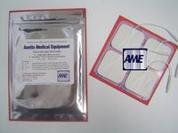 Austin Medical Equipment - 16 New Quality Sealed Reusable White Foam Backed 2 x 2 Electrodes with Pro-Stick by Austin Medical Equipment