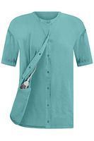 Green Breast Cancer Recovery Tee with Internal Drain Management Pockets, 2X-Large