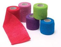 Pro Advantage PA-P158020 Cohesive Bandage, Assorted Colors (8-Blue, 8-Purple, 8-Red, 6-Green, 6-Pink), 2" x 5 yd. (Pack of 36)