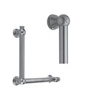 Jaclo G30-16H-16W-SN 90 Degree Smooth Grab Bar with Left-Hand Configuration, Polished Nickel