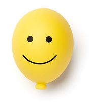 ban.do Feel Better Yellow De-Stress Ball, Balloon (Smiley Face)
