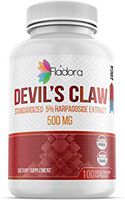 Devil's Claw Root Extract 500mg with 5% Harpagoside Extract, Anti-Inflammatory & Antioxidant, 100 Vegetarian Capsules by Fladora, Non-GMO