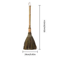 SADDPA Broom Wooden Soft Fur Floor Sweeping Broom Long handle Cleaner brush Desktop Cleaning Tool Floor Dust Collector Cleaning Tool (Color : Photo Color)