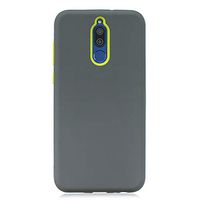 Cfrau 3 in 1 Case with Black Stylus Compatible with Huawei Mate 10 Lite,Stylish Ultra Thin Scratchproof Absorption Heavy Duty Soft Silicone + PC Back Cover Case,Gray