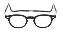 CliC Vintage Magnetic Closure Reading Glasses (2.50 Lens, XXL Expandable Black)