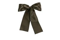 Ribbons - Dark Brown (Set of 25) Pre-Made 1-1/2" Satin Bows with Wire Tie Included - by TricaStore