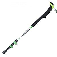 Crutches Outdoor Trekking Poles Telescopic Ultra-Light Hiking Supplies Anti-Slip Climbing Equipment Stick Black Blue Green (Color : Green, Size : 65cm)