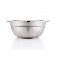 Bowl 304 Stainless Steel Basin Mixing Basin Wash Vegetables Pots Round Thicker Soup Basin Kitchen Oil Basin Household tableware, retro bowl (Color : 24cm)