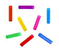 AKOAK Food Grade Silicon Tips Cover for 6mm Diameter Stainless Steel Straws,Pack of 8