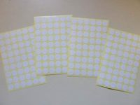 Minilabel White Paper Stickers, 12mm Circular, 216 Labels, Economy Pack