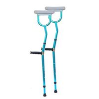 Elderly Crutches, Underarms, Aluminum Alloy, Double-Turn, Non-Slip Fracture, Disabled, Medical Crutches, Adjustable Height, Elderly, Abdomen, Blue,Blue
