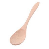 uxcell Wood Household Vintage Style Dinnerware Milk Honey Dessert Soup Holder Spoon