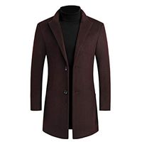 Ridkodg Men Fashion Snowflake Windbreaker Coat Pure Coat - Lightweight Car Coat