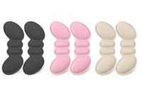 Heel Pads Heel Grips Heel Sticker Anti Heel Slipping for Shoe or Boot Too Big Make Shoes Fit Better -6 PCS Mix