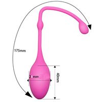ACHICOO Silicone Kegel Balls Kegel Exerciser Vaginal Weights Pelvic Floor Ben Wa Balls 3 Segments Rose red