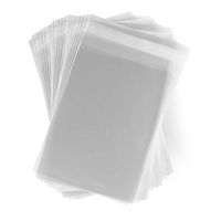 200 Transparent Cello Bags (5.25 x 7.12 Inches) - Resealable Crystal Clear Plastic Sleeve with Adhesive Flap - Cellophane Storage Bag for Greeting Cards, Photo (1.2 Mil Thick) CELLO5-1/4X7-1/8CL200