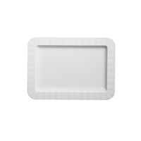 Party Essentials N577004 Party Supplies Tableware, 5" x 7" 70-Count, White