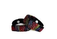 Acupressure Motion Sickness Bracelets for Nausea, Seasickness, Morning Sickness, Heartburn, Anxiety (Carnival) (Medium/Average Adult 8")