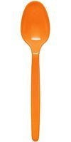 Karat U2100 (Orange)5.9" PS Heavy-Weight Disposable Teaspoon, Orange (Pack of 1000)
