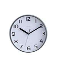 heavKin MOOJIKAE Mute Wall Clock Creative Simple Dual-use Desktop Clock Home Decoration (White, 20x20x5cm)