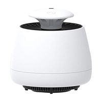 Electronic, Intelligent Photocatalyst, Household Mosquito Repellent, 360° LED Capture Light, Built-in Powerful Fan, USB Power Supply, Suitable for Indoor Use (Color : Black)