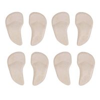 HEALLILY 4 Pair Arch Support Shoe Inserts Soft Gel Arch Pads for Flat Feet Pain Relief Plantar Fasciitis