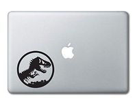 Jurassic Park Logo Dinosaur Printed Clear Vinyl Decal Sticker Compatible with Apple MacBook Pro Air 11" 12" 13" 15" All Years Laptop Trackpad Keyboard (11", 12" MacBook)