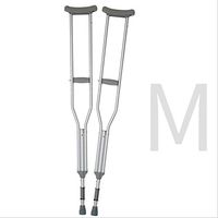 Underarm Crutches (Aluminum) - Universal Underarm Ergonomics Handle for Hand Grips – Adjustable Post Injury or Surgery Support for Men, Women and Teens,Pair,M