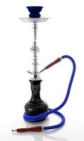 5 STAR 20" Black Hookah shisha nargila bar narguile nargile glass water Vase new