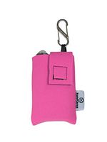 2mm Insulated Neoprene Insulin Pump Case w/Carabiner Clip (AccuChek Combo, Pink)