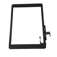 Aiiworld Digitizer Replacement Touch Screen for Ipad Air 1 1st Generation A1474 A1475 A1476, 9.7" Touch Panel Parts with Home Button, Camera Bracket, Adhesive Pre-Installed (Black)