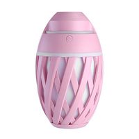 CWH&WEN Aromatherapy Humidifier, 320Ml Cool Mist Aroma Essential Oil Diffuser, Whisper Quiet Humidifier, Waterless Auto Shut-Off for Home Office Yoga SPA,Pink