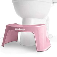 easyGopro - Go time just got easier - 7.5" Discreet | Squatty Bathroom Toilet Stool | Compact  | Sturdy | One Size Fits All  |PINK