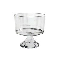 EMI Yoshi EMI-ETBC-C Essentials Pedestal Trifle Bowl, 120 oz, Clear (Pack of 6)