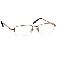 Reading Glasses 1.5 Gold Single Pair for Men and Women Stylish Look Crystal Clear Vision When You Need It! Comfort Spring Arms & Dura-Tight Screws