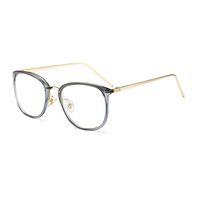 Fashion New Trend Sun photochromic Gold line Round Glasses Frame Ladies high-end Brand Designer Reading Glasses (Gray, 3.0)