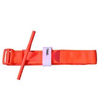Vaorwne Outdoor Hiking Portable First Aid Quick Slow Release Buckle Medical One Hand Emergency Tourniquet Strap Orange
